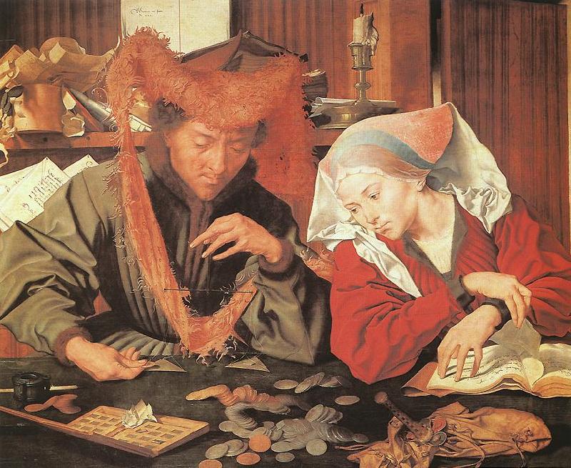 REYMERSWALE, Marinus van Money-Changer and his Wife oil painting image
